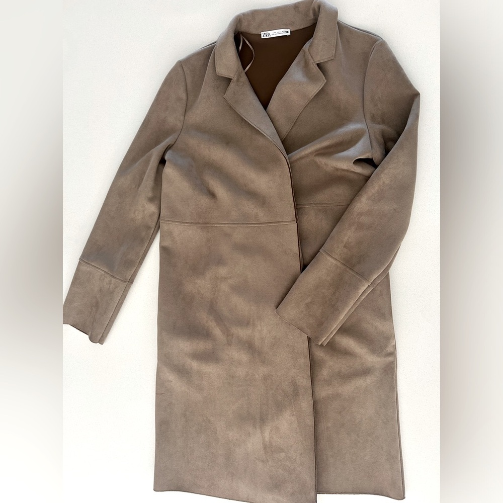 Zara Sz Small faux suede sister/coat.